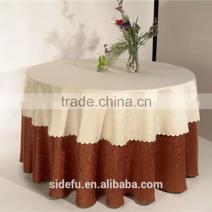 Customized Hotel Round Cheap Dining Table Cloth thumbnail-1
