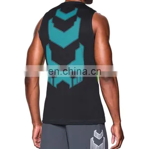 Manufactury Gym Singlets Mens Tank Tops Stringer Bodybuilding and Fitness Men's GYM Tank Top Sports Clothes thumbnail-2