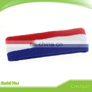 Athletic Cotton Terry Cloth Head Sweatbands for Sports thumbnail-3