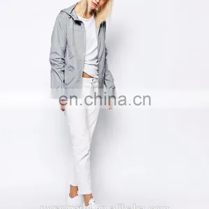 Wholesale Fashion Cheap Plain Windbreaker Jacket for Women 2016 thumbnail-5