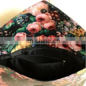 Flower Printing Envelop Shape Women Clutch Bags Lady Handbag thumbnail-3