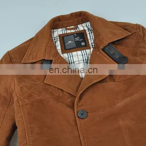 2015 Lastest Fashion Handsome Spring Men Leather Trench Coat thumbnail-4