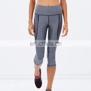 Factory Powershap Knee Capris Wholesale Croped Legging thumbnail-1