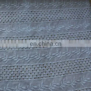 100% Cotton Embroidery Eyelet Fabric for Garment thumbnail-4