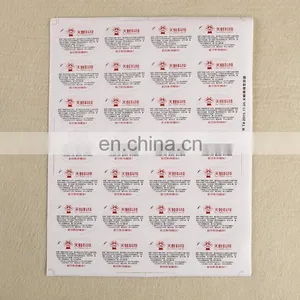 China Factory Wholesale Custom Anti-counterfeit Color Printing Adhesive Stickers for Creative Science Label thumbnail-1