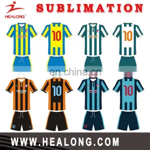 2015 Thailand Original Sublimation Soccer Uniform, Quick Dry Sublimated Soccer Jersey for Man thumbnail-4