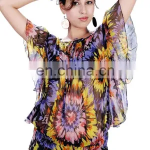 Printed Chiffon Top thumbnail-1
