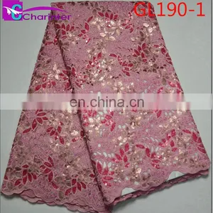 Sale Well Charinter African Organza Lace Fabrics GL190 thumbnail-2