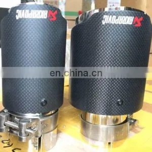 Carbon Fiber Akrapovic Exhaust Tip Car Part Universal Tip thumbnail-4