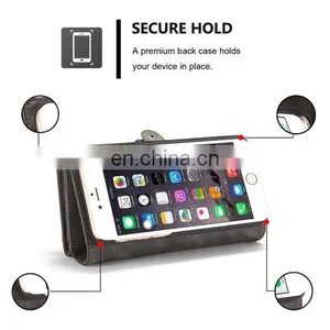 Wholesale Brand New Multi Slots Leather Cover Case for IPhone 6 & 6s With Zipper,Magnetic Clasp thumbnail-5