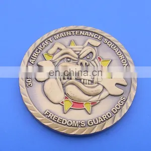 3D Freedom's Guard Dog Metal Coin Collection Coin thumbnail-1