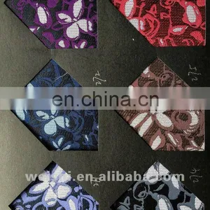 100% Polyster or Silk Embroidery Flower Mens Tie thumbnail-2