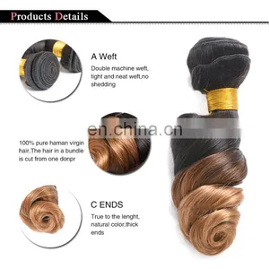 Remy Human Hair Extension Raw Brazilian Hair thumbnail-3