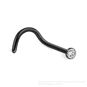 Body Piercing Ornaments Stainless Steel Nose Studs, Nose Studs, Studs, Studs, Ear Nails, Anti Allergies, Foreign Trade Accessories Wholesale thumbnail-4