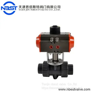 DN15-DN100 Pneumatic Actuators 2 Inch Pvc Upvc Union Ball Valve thumbnail-1