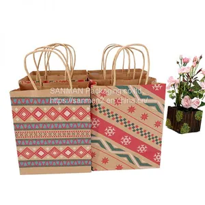 Hot Sale Kraft Paper Packing Bag With Logo thumbnail-1