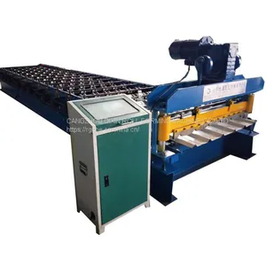 Metal Aluminum Roof Tile Wall Panel Roll Forming Machine thumbnail-1