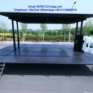 9.6 m Road Show LED Mobile Advertising Vehicleled Stage Truck for Sale thumbnail-4