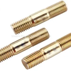 Full Threaded High Strength Double Ended Bolt Customized With 2 Hex Heavy Nuts thumbnail-3