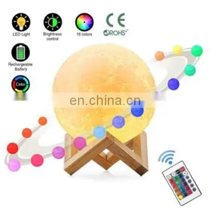 Switch Night Light 16 Colors Home Decoration Creative Gift Rechargeable 3d Print Led Moon Light Lamp Night Light For Kids thumbnail-3