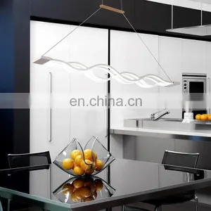 Beautiful Wave Shape Design Pendant Light 2018 Acrylic Chandelier Pendant Lamp Holder thumbnail-4