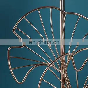 Popular New Design Relief Ginkgo Leaf Shape Modern Luxury Table Lamp for Hotel Home Decor thumbnail-6