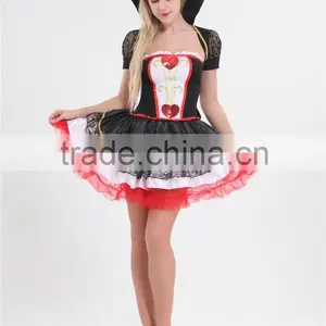 2016 Wholesale Adult Cosplay Sexy Queen of Hearts Costume thumbnail-1
