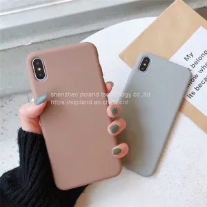 Cute Matte Solid Candy Phone Case for Iphone 11 Case 11 Pro Max Xs Max Xr Simple Silicone Case for Iphone 7 6s 8 Plus Soft CoverCute Matte S thumbnail-3