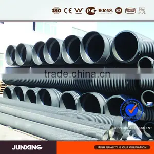 HDPE100 Anti Corrosion Twin Wall Corrugated pe Pipe Dn200 to Dn800 SN4 SN8 thumbnail-5