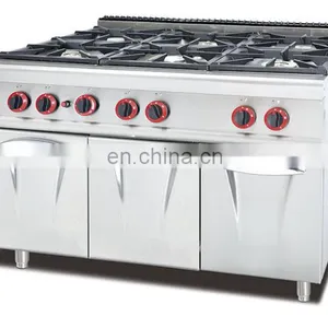Commercial Gas Cooking 8 Stoves /Stainless Steel Gas 8 Burners With Two Gas Oven thumbnail-4
