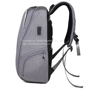 Men Casual Lightweight Mochilas Computer Usb Smart Waterproof Mochilas Rucksack 19 Inch Bag Black Laptop Backpack thumbnail-1