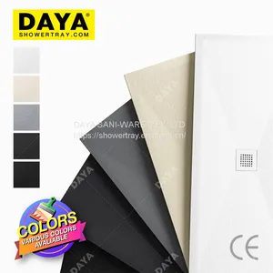 DAYA Anti Skin Solid Surface Receveur de Douche en Résine Pierre Artificiel Bac de Douche thumbnail-5