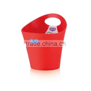 Bathroom Plastic Round Oval Storage Basket Hanging Basket With Handles thumbnail-3