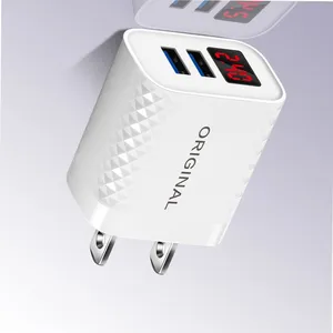 New Fashion Fast Phone Charger QC 3.0 2 USB Charger Mobile Phone Quick Charger For Iphone 11 12 13 thumbnail-1