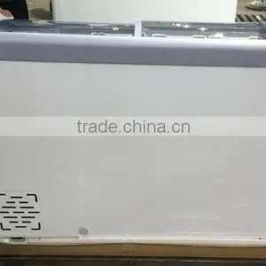 Glass Top Chest Freezer Showcase Sliding Glass Doors thumbnail-3