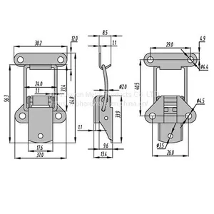 Cabinet Toggle Latch Lock, Toggle Catch,machine Catch Lock Stainless Steel Durable Toggle Latch thumbnail-4