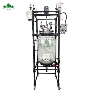 Industrial 150L Fully Customizable Single Dual Jacketed Glass Reactor thumbnail-1