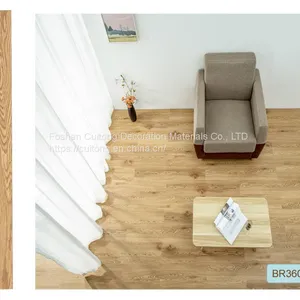 Laminated Plastic Floor Tile Clip Wood Grain Floor Tile Marble Floor Refurbished Straight Spread Quick SPC Floor thumbnail-3