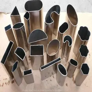 Heat Treatment Shape Steel Pipe Cold Drawn Welded Special Shaped Seamless Steel Tube thumbnail-2