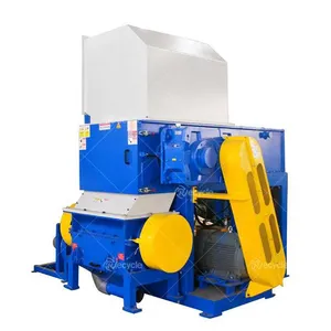 Plastic Blue Barrel, Pallets, Plates Hard Plastic and Films, Bags, Foil Plastic Single Shaft Shredder Machines thumbnail-3