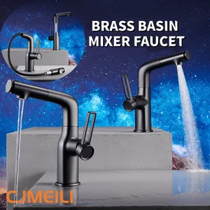 Bathroom Basin Facuet,mixer Tap,brass Waterfall Set,8 Colors thumbnail-1