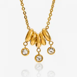 Quick Sampling Available Stainless Steel Necklace 18K Gold PVD Coated thumbnail-3