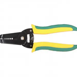 Dual-Color Plastic Handle Wire Stripper 7-inch, High Carbon Steel Tool for Electrical Wire Stripping thumbnail-1