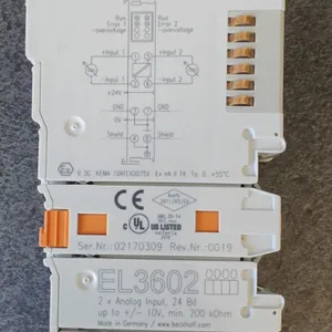 BECKHOFF EL3602 EtherCAT 2 Channel Digital Output Module 24V DC Sinking Industrial Automation PLC IO Terminal thumbnail-4