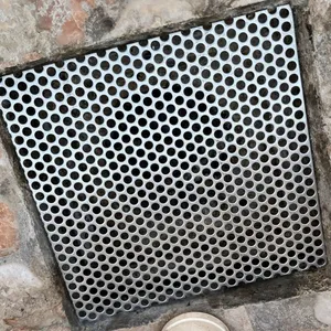 Galvanized Non-Slip Perforated Flooring Sheets for Outdoor Safety and Drainage thumbnail-1