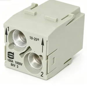 HARTING 09140022651 Han-Modular 100A Male Power Module 2 Contacts Heavy Duty Rectangular Connector thumbnail-1
