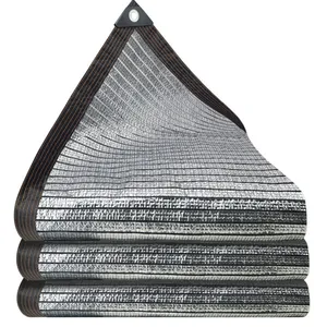 Aluminum Foil Sunshade Net 2x2mm Mesh Opening Fire Retardant Class A With Tensile Strength 500N/m thumbnail-5