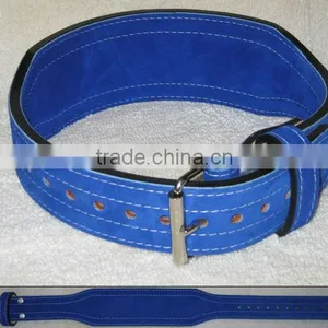 Weight Lifting Belt 4" Leather (Black Suede) XL thumbnail-1