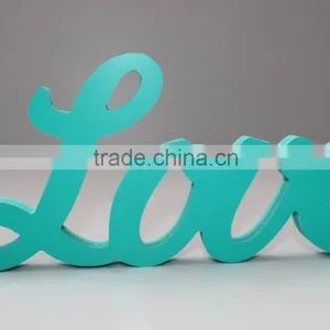 Wooden Letters Bridal Wedding Party Birthday Xmas Home Garden Decorations (3.15 Inches) thumbnail-1