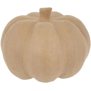 Moulded Pulp Pumpkin for Holiday Gift Packaging Eco-Friendly 20cm Diameter Compostable thumbnail-5